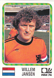 Willem Jansen WC 1974 Netherlands samolepka Panini World Cup Story #83